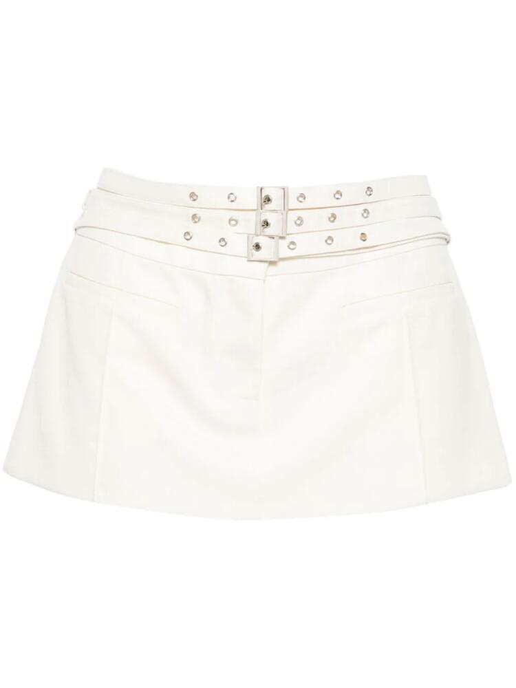 Aya Muse multiple-belts low-rise miniskirt - Neutrals Cover