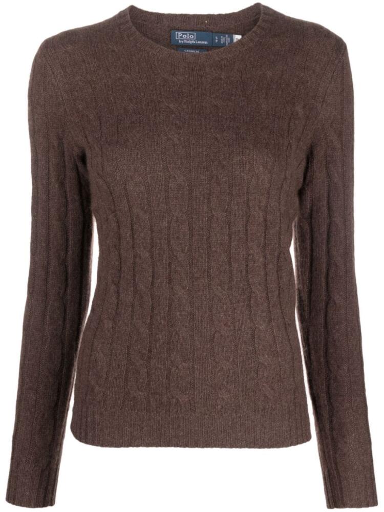 Polo Ralph Lauren cable-knit cashmere jumper - Brown Cover