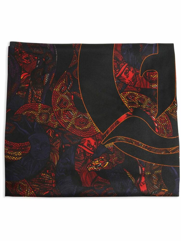 Just Cavalli printed scarf - Black Cover