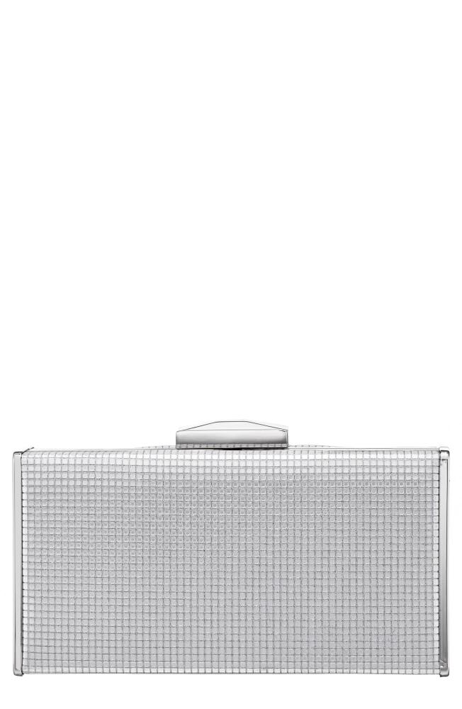 Nina Hillery Frame Clutch in Silver Cover