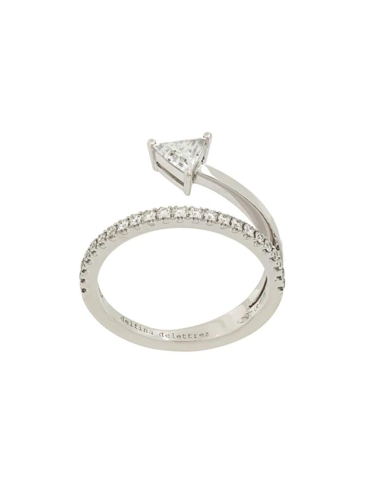 Delfina Delettrez 18kt white gold Marry Me ring - Metallic Cover