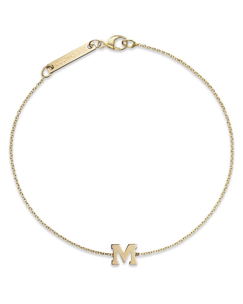 Zoe Chicco 14K Yellow Gold Initial Bracelet Cover