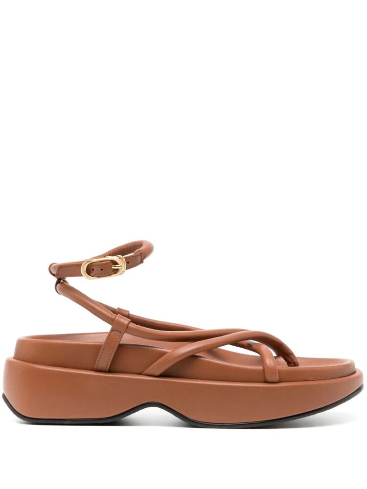 Reike Nen Gaji leather platform sandals - Brown Cover