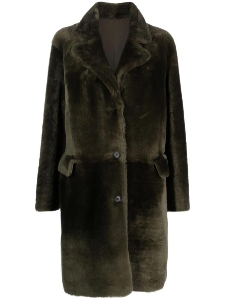 Desa 1972 Cipria reversible shearling coat - Green Cover