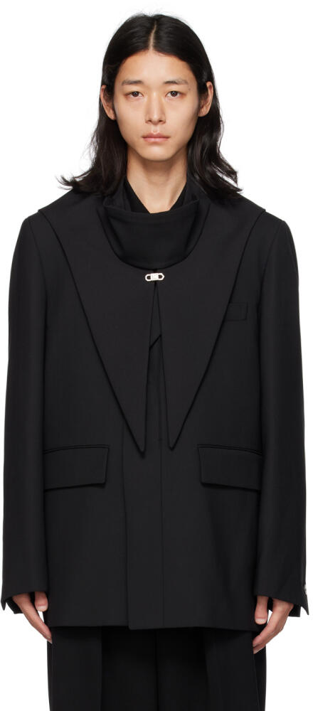 WOOYOUNGMI Black Single Breasted Blazer Cover