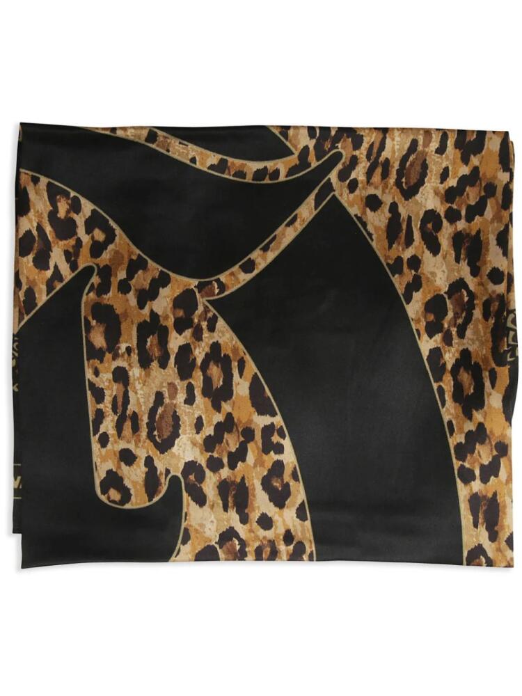 Just Cavalli leopard-print scarf - Black Cover