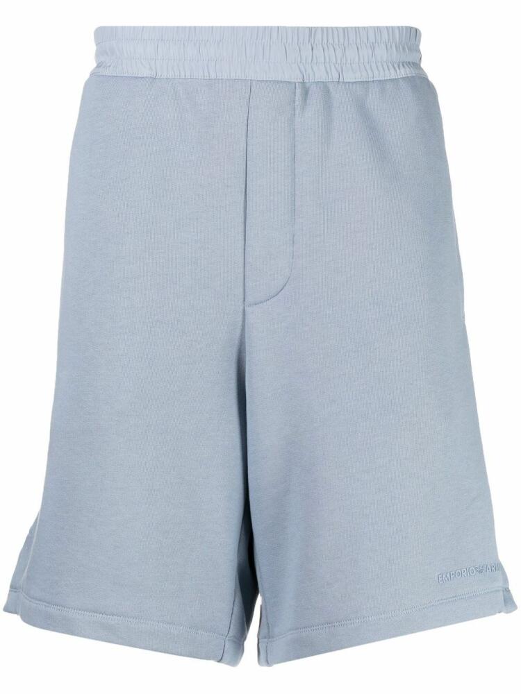 Emporio Armani elasticated-waist bermuda shorts - Blue Cover