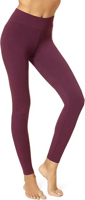 HUE Ultra Leggings w/ Wide Waistband (Black Cherry) Women's Clothing Cover