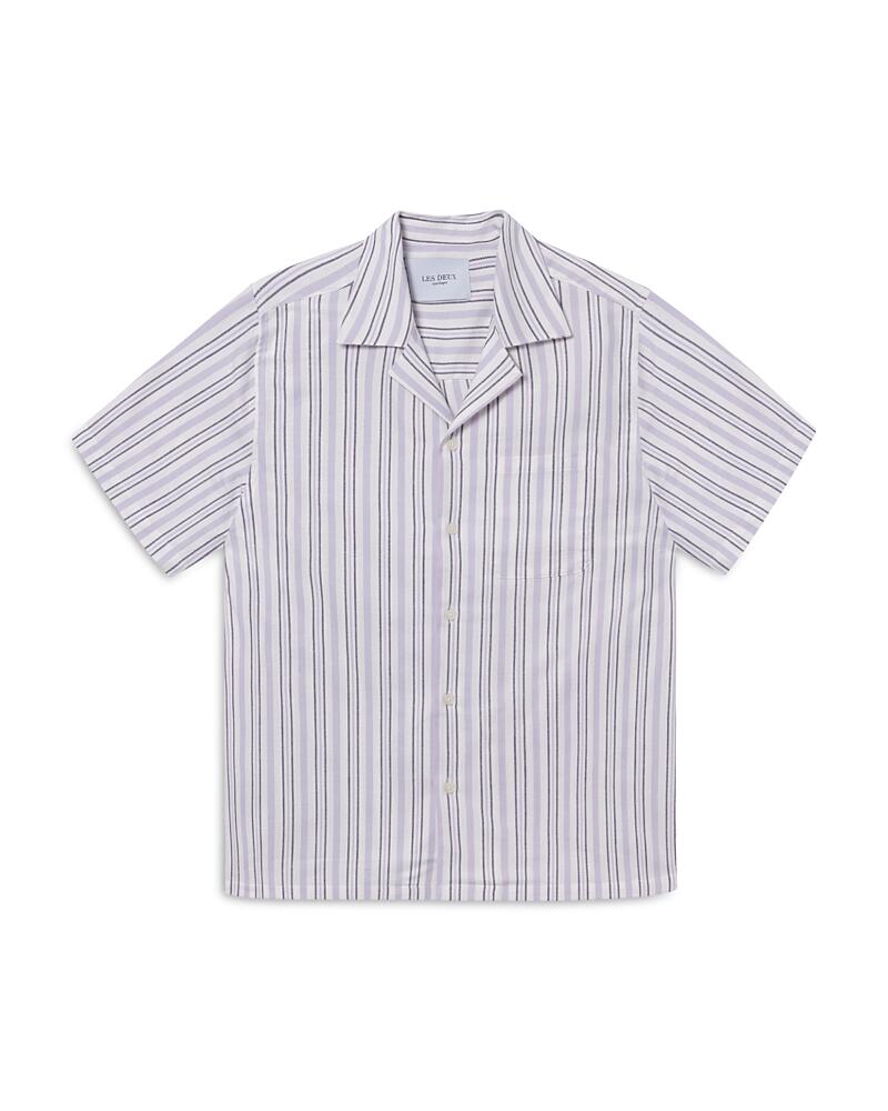 Les Deux Lawson Stripe Short Sleeve Shirt Cover