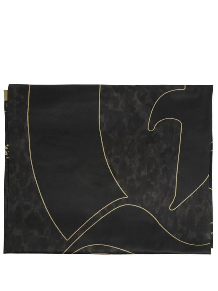 Just Cavalli graphic print scarf - Black Cover