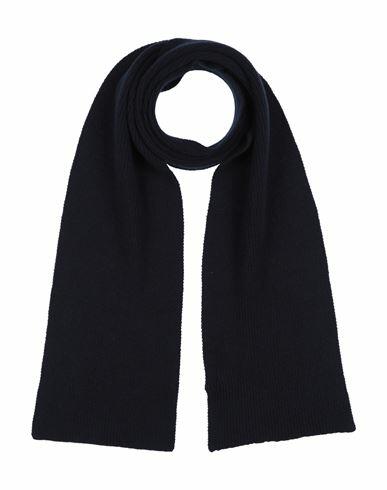 Alpha Studio Man Scarf Midnight blue Wool, Cashmere Cover