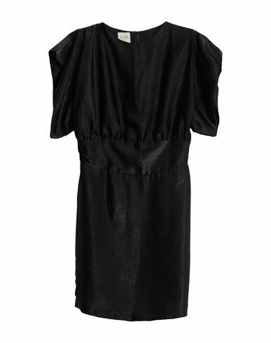 5rue Woman Mini dress Black Polyester, Rayon Cover