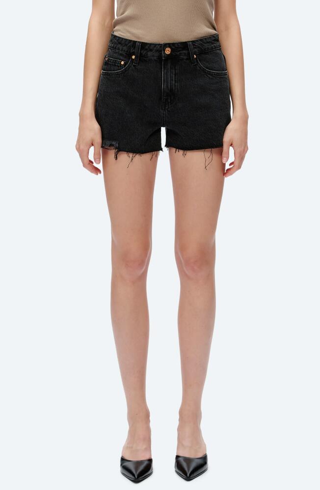 Bayeas Ella Cutoff Denim Shorts in Black Cover