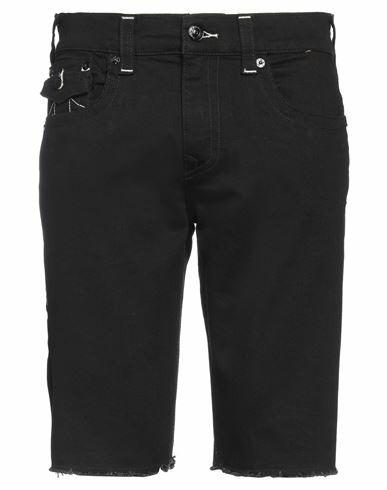 True Religion Man Denim shorts Black Cotton, Polyester, Elastane Cover