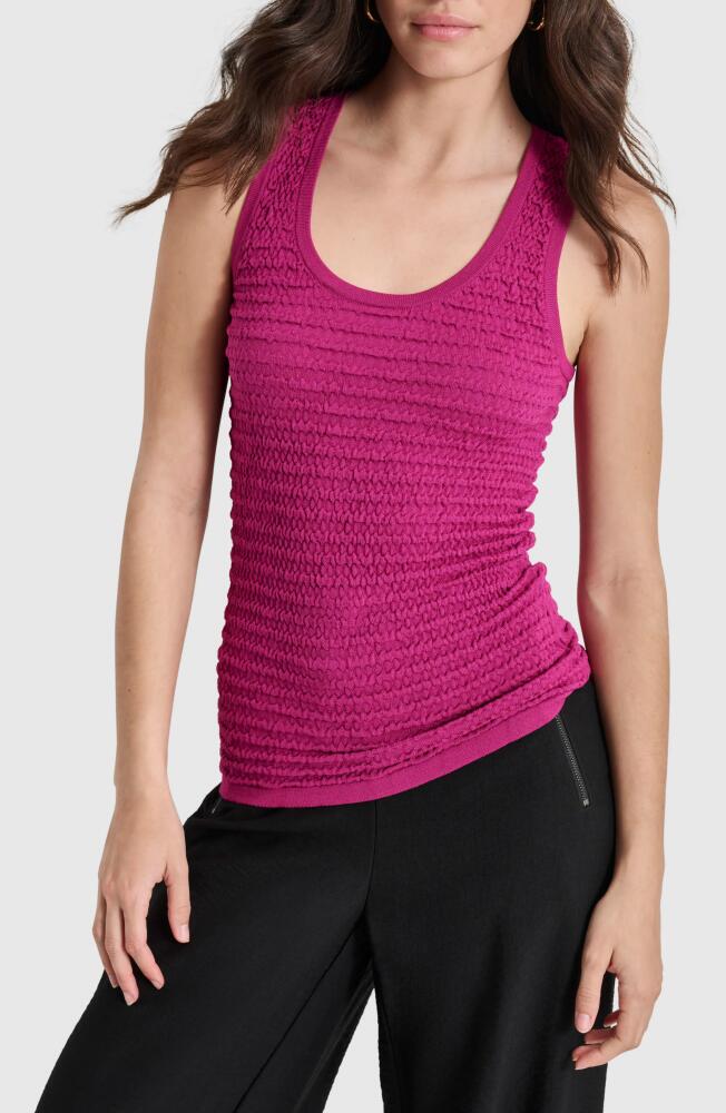 DKNY Scoop Neck Sweater Tank Top in Raspberry Cocktail Cover