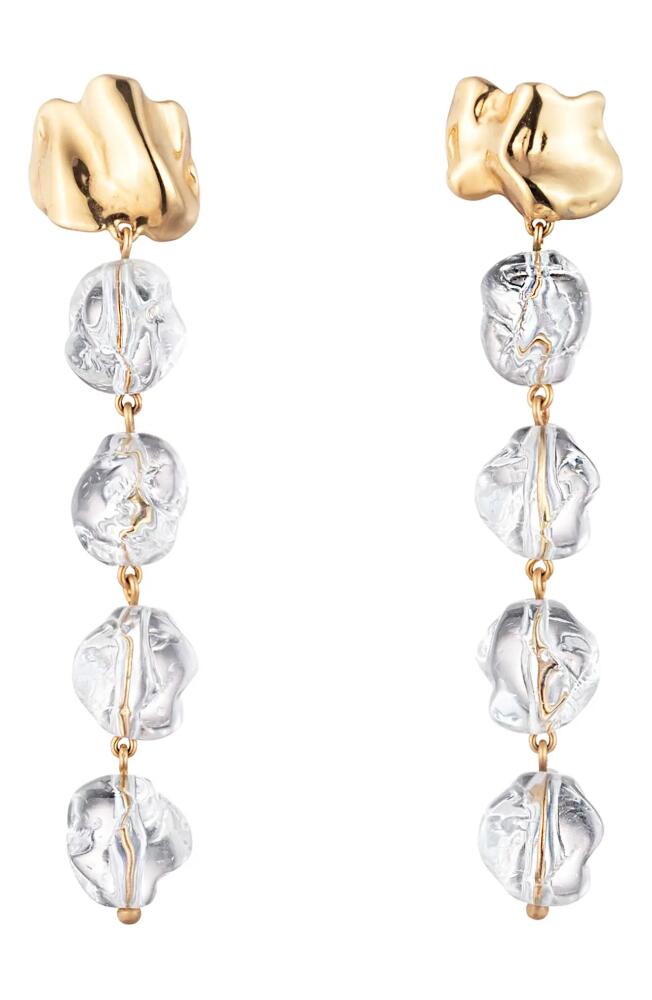 Sterling King Lucite® Drip Earrings in Gold Cover