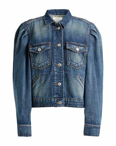 Marant Étoile Woman Denim outerwear Blue Cotton Cover