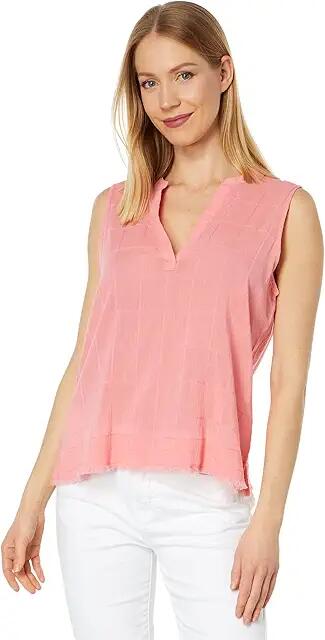 Carve Designs Dylan Textured Tank (Grapefruit) Women's Clothing Cover