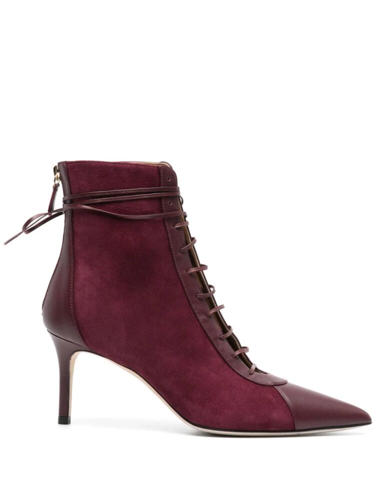 Arteana Venezia 75mm suede boots - Purple Cover