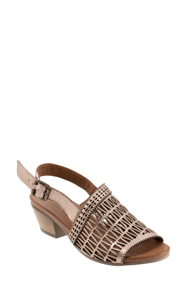 Bueno Lia Slingback Sandal in Beige Metallic Cover