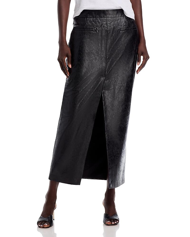 Lamarque Faux Leather Maxi Skirt Cover