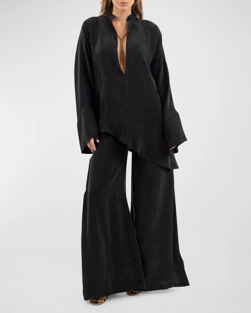 niLuu Hera Wide-Leg Vegan Silk Pants Cover