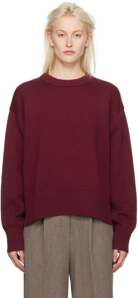 Studio Nicholson SSENSE Exclusive Burgundy Hima Sweater Cover