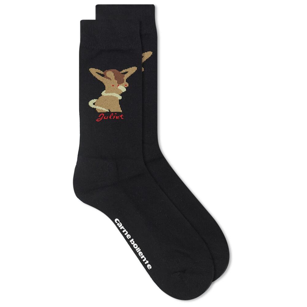 Carne Bollente Men's Romeo Truly Felt Socks in Black Cover