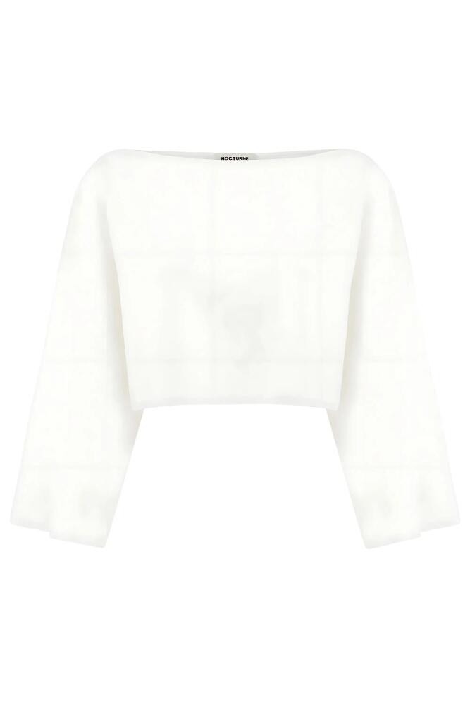 Nocturne Boat Neck Blouse in Ivory Cover