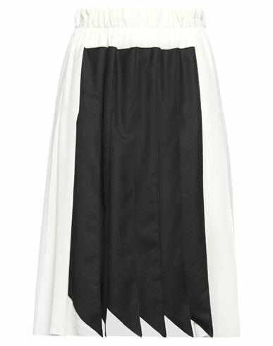 Victoria Beckham Woman Midi skirt Ivory Silk, Polyamide, Virgin Wool, Elastane Cover