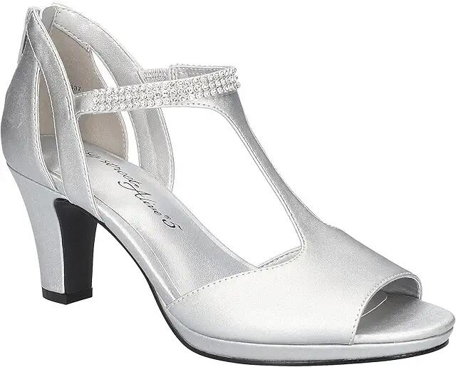 Easy Street Flash (Silver Satin) Women's Shoes Cover