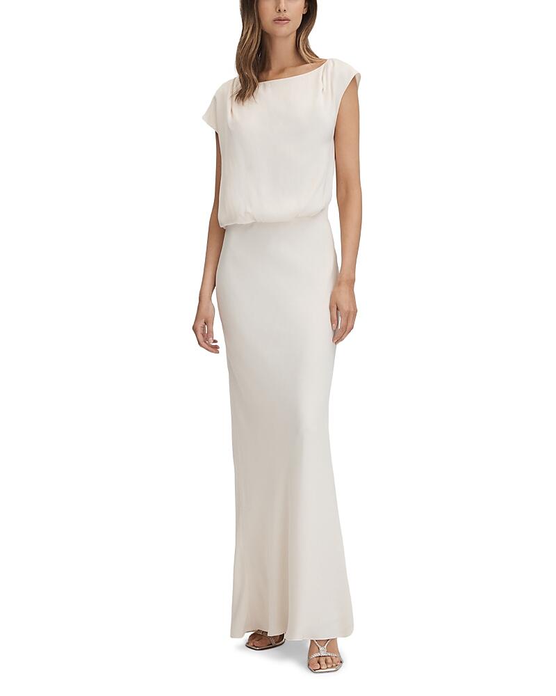 Reiss Rupa Draped Neck Maxi Dress Cover