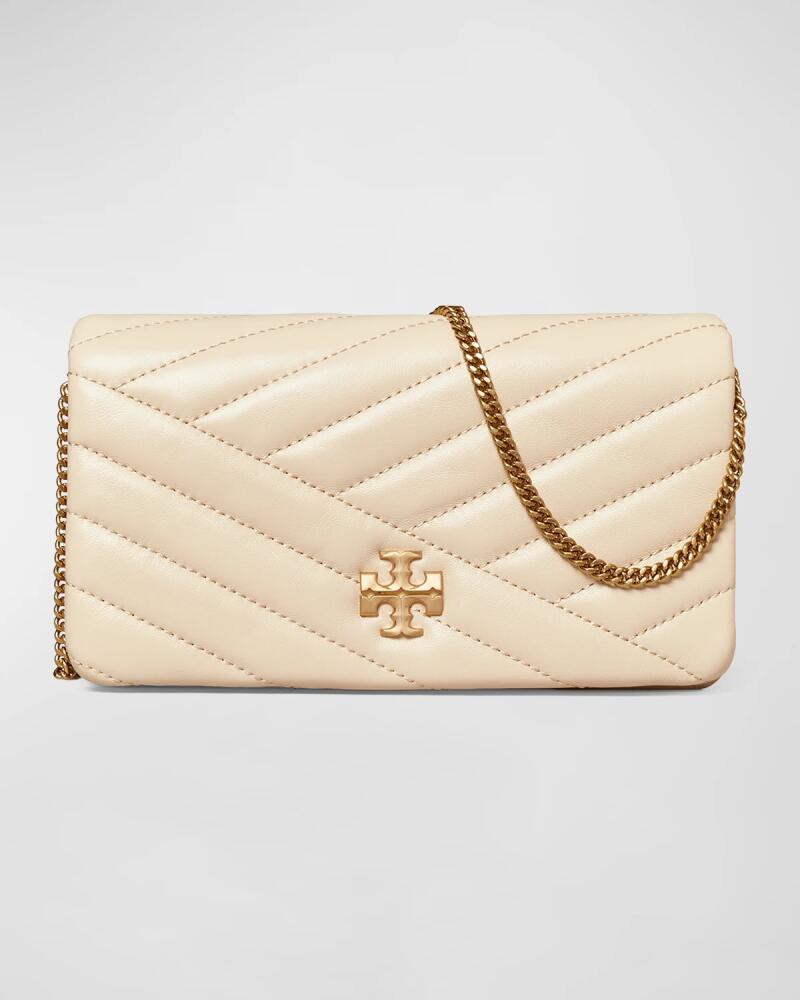 Tory Burch Kira Chevron Leather Wallet on Chain Cover