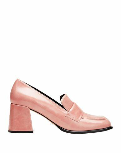 8 By Yoox Patent Leather Heeled Loafer Woman Loafers Pastel pink Calfskin Cover