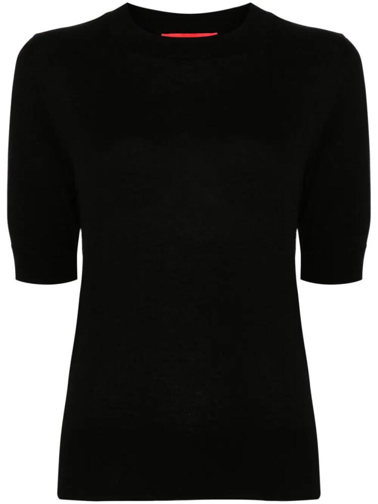 Wild Cashmere fine-ribbed top - Black Cover