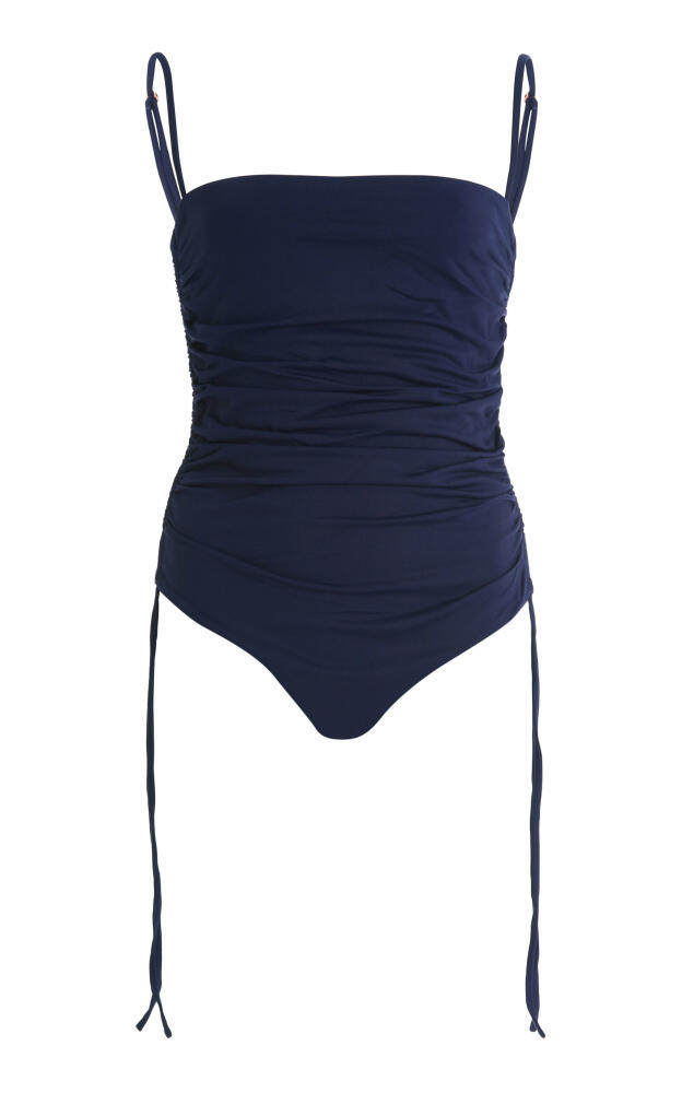 Johanna Ortiz - Ruched One-Piece Swimsuit - Blue Cover