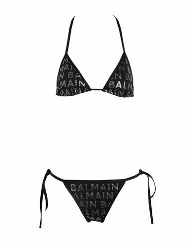 Balmain Triangle Bikini Woman Bikini Black Polyamide, Elastane Cover