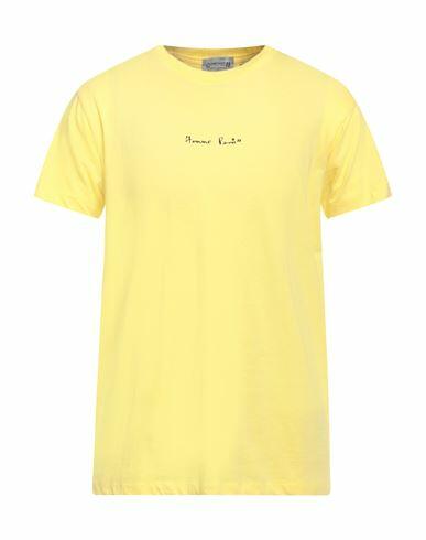 Daniele Alessandrini Homme Man T-shirt Yellow Cotton Cover