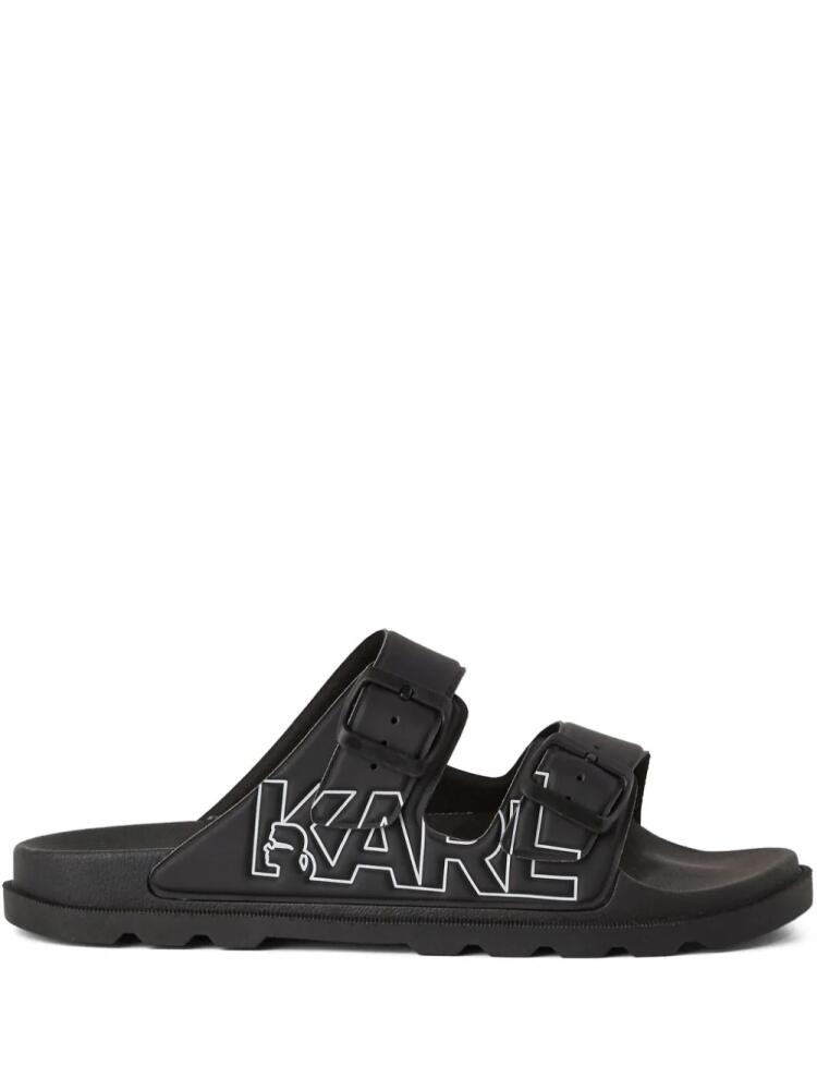 Karl Lagerfeld Kondo Tred double-strap sandals - Black Cover