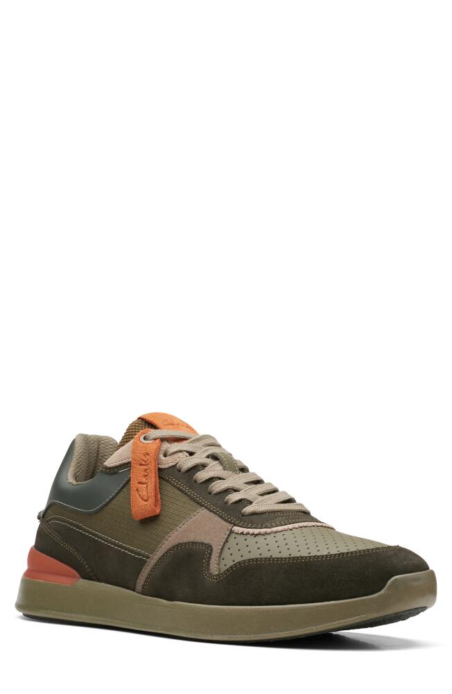 Clarks(r) Racelite Tor Sneaker in Dark Green Cover