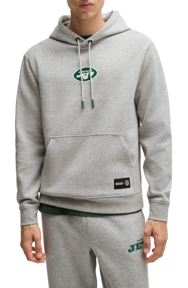 BOSS
x NFL Woodson Graphic Hoodie
in New York Jets Cover