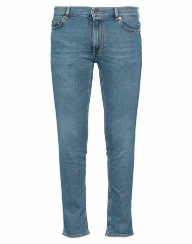 Grifoni Man Jeans Blue Cotton, Elastane Cover