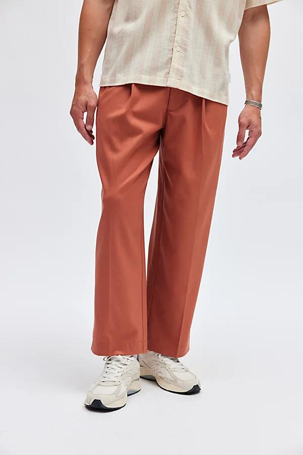 Standard Cloth Jason Pleated Trouser Pant in Brass Cover