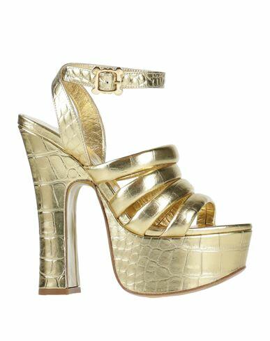 Vivienne Westwood Woman Sandals Gold Leather Cover