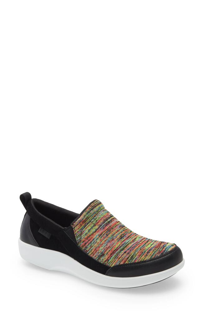 TRAQ by Alegria Melodiq Slip-On Sneaker in Multi Waves Leather Cover