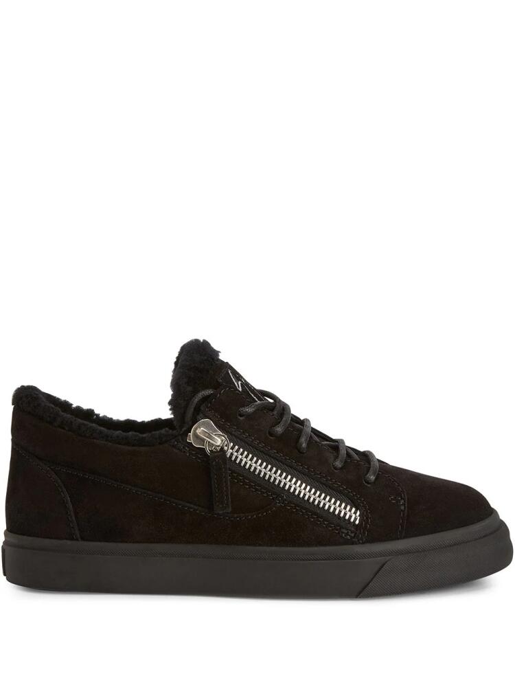 Giuseppe Zanotti Nicki suede low-top sneakers - Black Cover