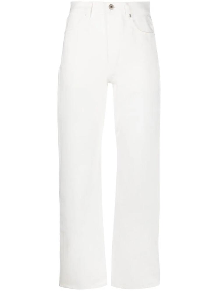 Jil Sander straight-leg cotton trousers - White Cover