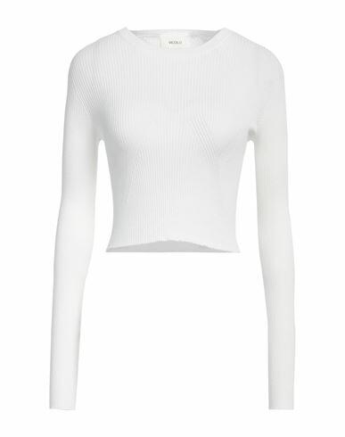 Vicolo Woman Sweater White Viscose, Polyester Cover