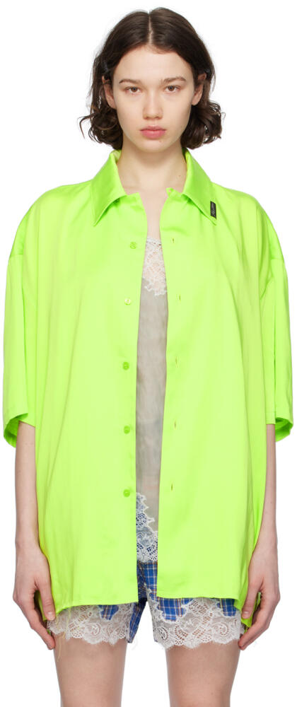 Martine Rose Green Layered Shirt Cover