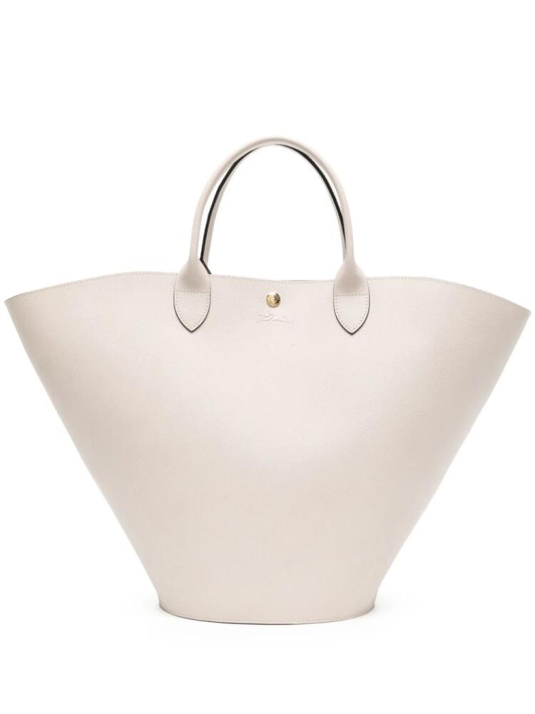 Longchamp XL Épure leather tote bag - Neutrals Cover